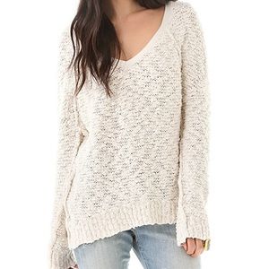 Free People Chunky White Sweater